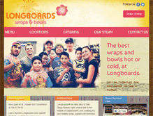 Tablet Screenshot of longboardswrapsandbowls.com